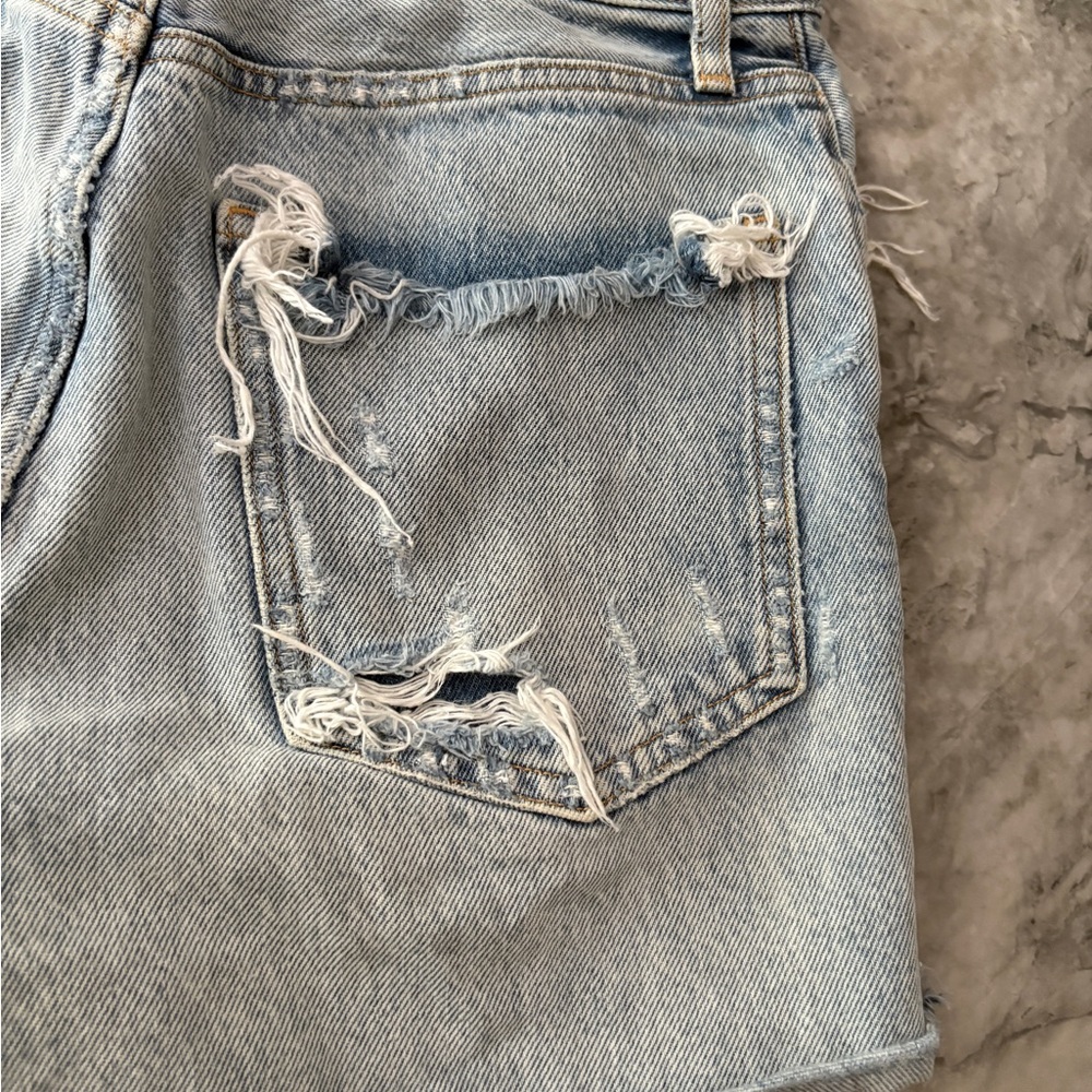 Agolde Distressed Denim Shorts